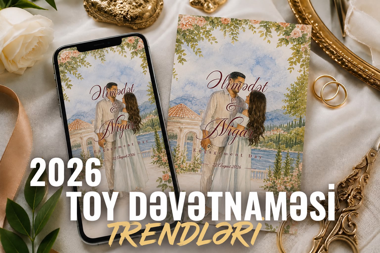 2026-cı ildə toy dəvətnaməsi trendləri: ən gözəl və müasir ideyalar
